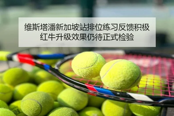 维斯塔潘新加坡站排位练习反馈积极 红牛升级效果仍待正式检验